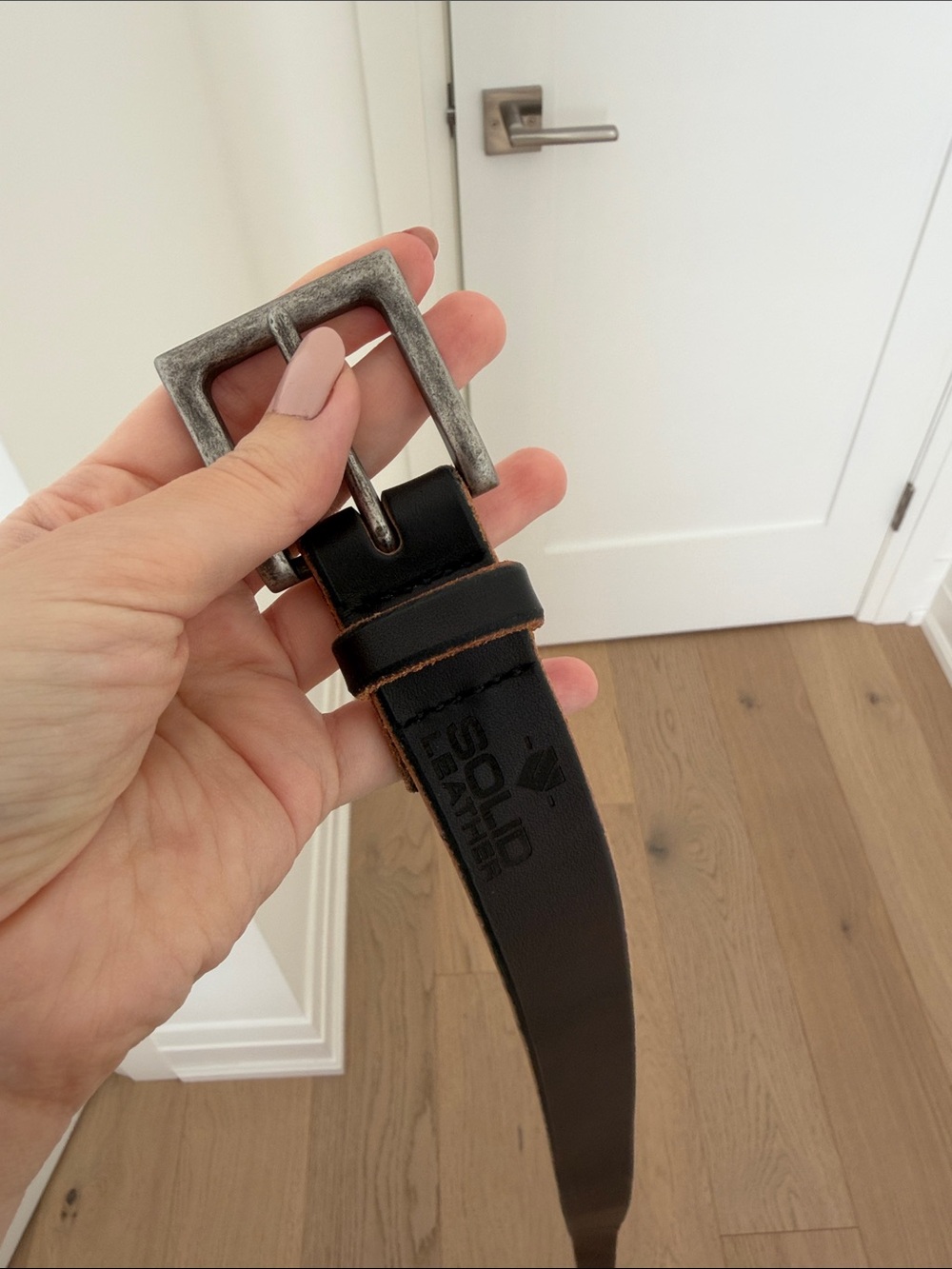 Men’s Classic Black Leather Belt